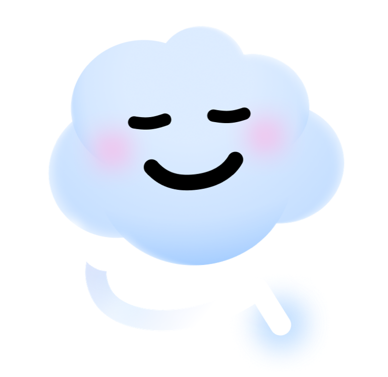 Nimbo relaxing, eyes closed